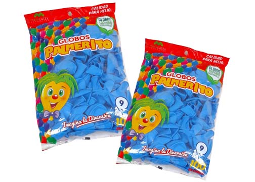 CHIMBOMBA # 9 - CELESTE BOLSA 100 UND